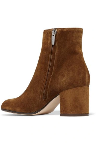 Shop Gianvito Rossi Margaux 65 Suede Ankle Boots In Tan