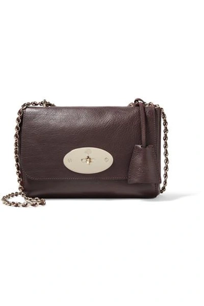 Shop Mulberry Lily Small Textured-leather Shoulder Bag