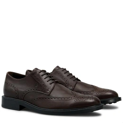 Shop Tod's Lace-up In Leather In Brown