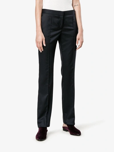 Shop Stella Mccartney Anna Tailored Trousers In Blue