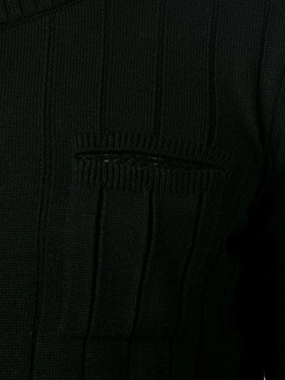 Shop À La Garçonne Knitted Pullover In Black