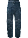 JW ANDERSON Padded knee denim trousers,DRYCLEANONLY