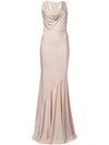 ALEXANDRE VAUTHIER cowl neck gown,DRYCLEANONLY