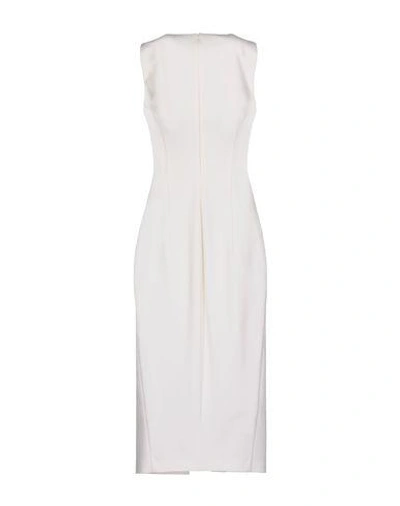 Shop Pinko 3/4 Length Dresses In White