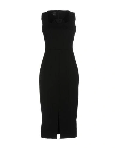 Pinko 3/4 Length Dresses In Black