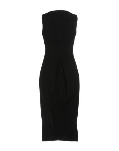 Shop Pinko 3/4 Length Dresses In Black