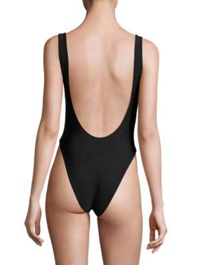 Shop Knowlita 90210 Or Nowhere One-piece Swimsuit In Black