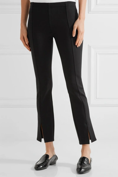 The Row Thilde Stretch-scuba Skinny Pants In Black | ModeSens