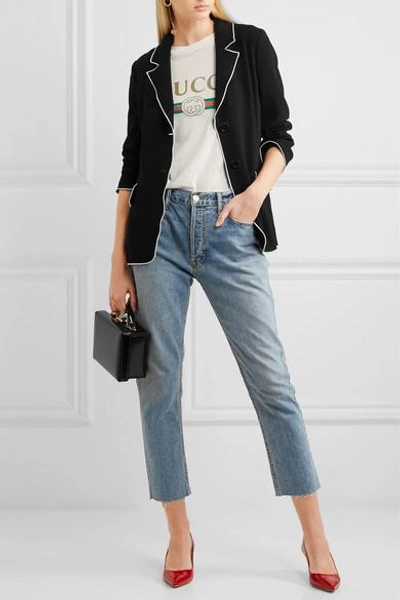 Shop Boutique Moschino Crepe Blazer