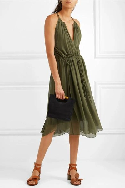 Shop Apiece Apart Boronia Silk-crepon Dress