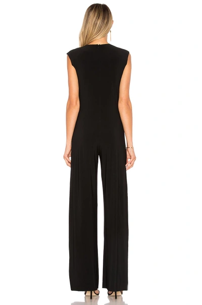 Norma Kamali Kamali Kulture Shirred Waist Jumpsuit Black In Black
