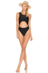 Baja East Cut Out One Piece In Black