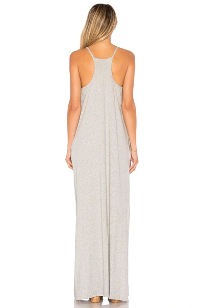 Shop Bobi Supreme Jersey Maxi Dress In Gray