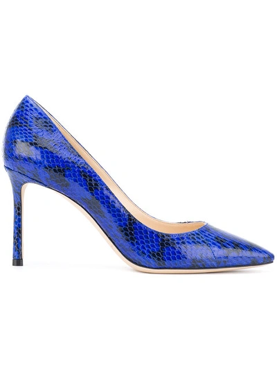 Jimmy Choo 'romy 85' Snake-effect Pumps