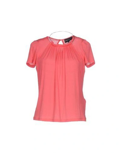 Emporio Armani T-shirt In Coral