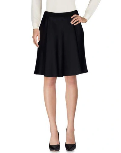 Alberta Ferretti Knee Length Skirts In Black