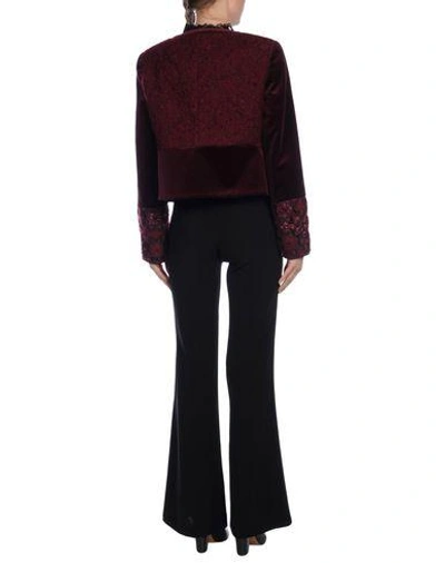 Shop Alberta Ferretti Blazers In Maroon