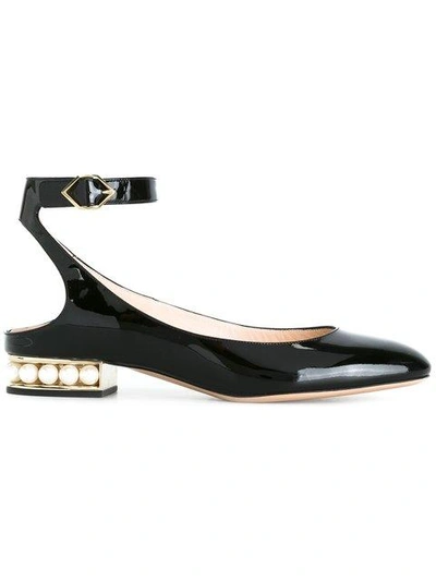 Shop Nicholas Kirkwood 18mm Lola Pearl Ballet Flats - Black