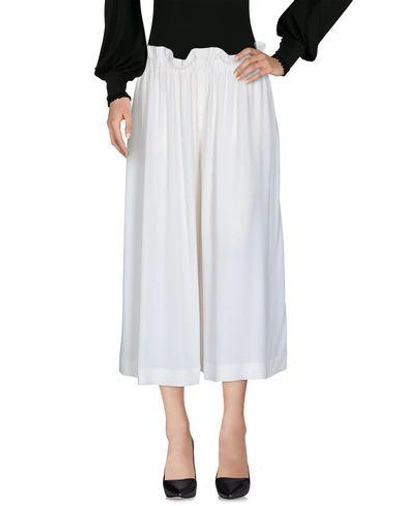 M Missoni Cropped Pants & Culottes In Ivory