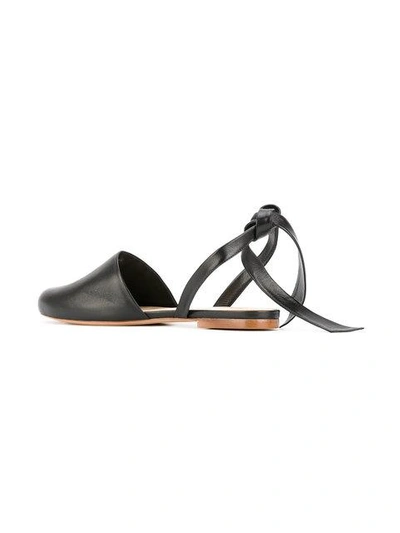 Shop Alexandre Birman Tie Back Flats