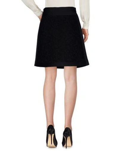 Shop M Missoni Knee Length Skirts In Black