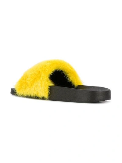 Shop Givenchy Fur Slides
