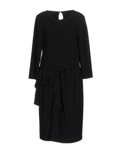Alberta Ferretti Knee-length Dresses In Black