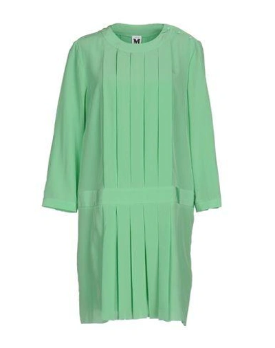 M Missoni Short Dress In Light Green