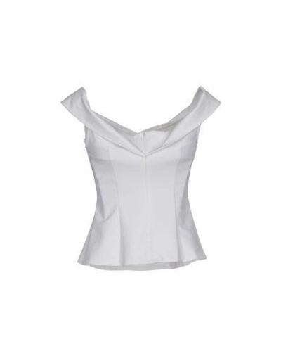 Shop Opening Ceremony Top In White