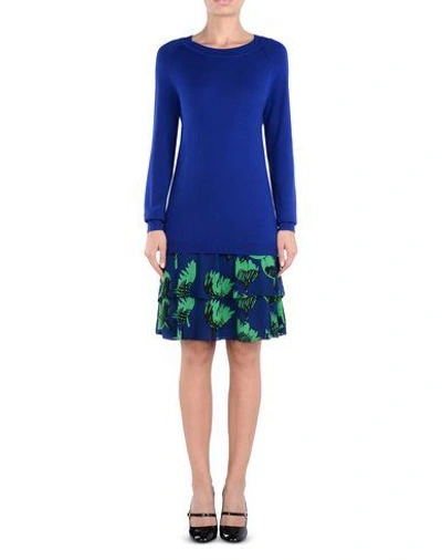 Shop Boutique Moschino Short Dress In Blue