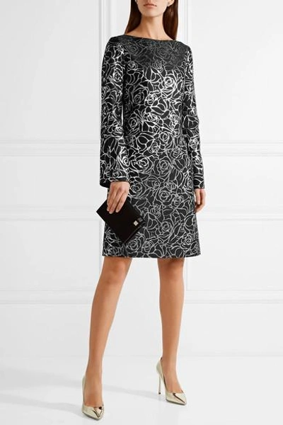 Shop Michael Kors Fil Coupé Crepe Dress