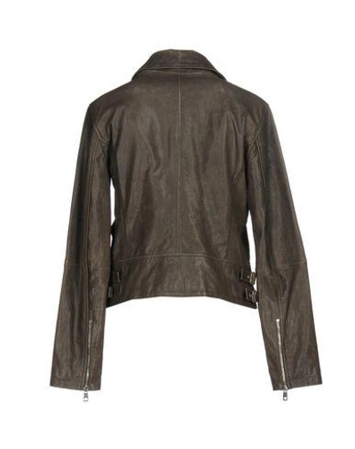 Shop Emporio Armani Jackets In Steel Grey