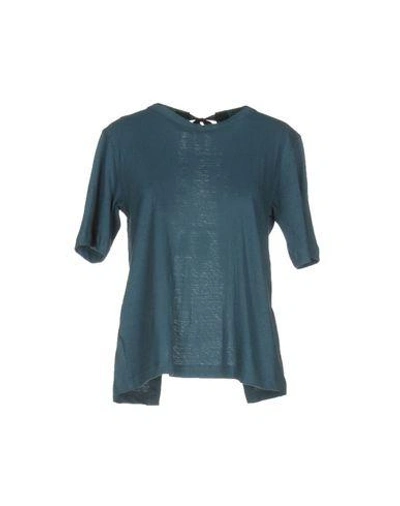 Shop Marni T-shirt In Slate Blue