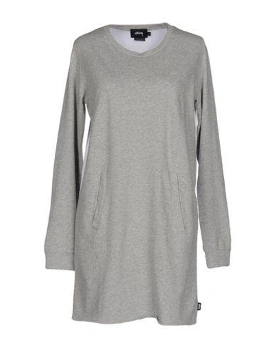 Stussy Short Dresses In Grey
