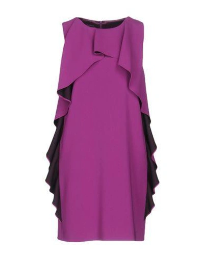 Boutique Moschino Short Dresses In Mauve