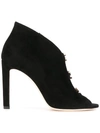 Jimmy Choo Black Lorna 110 Suede Vamp Boots