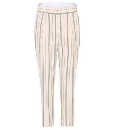 See By Chloé Striped Trousers In Neutrals