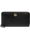 GUCCI GG MARMONT LEATHER ZIP-AROUND WALLET,456117CAO0G12132402