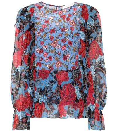 See By Chloé Silk Chiffon Printed Blouse In Multicoloured