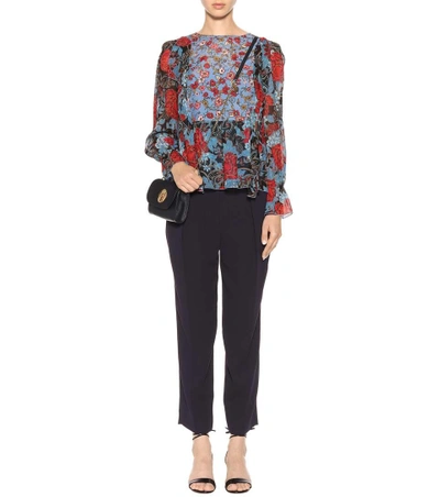 Shop See By Chloé Silk Chiffon Printed Blouse In Multicoloured