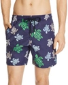 VILEBREQUIN MOOREA MULTICOLORED TURTLE-PRINT SWIM TRUNKS,MOO7037H