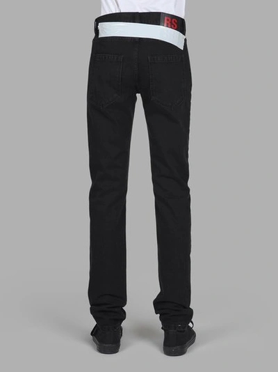 Shop Raf Simons Men's Black Denim Jeans
