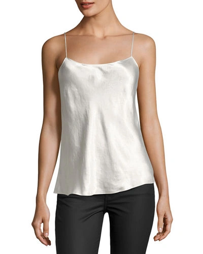 Vince Satin Camisole Top In Gray