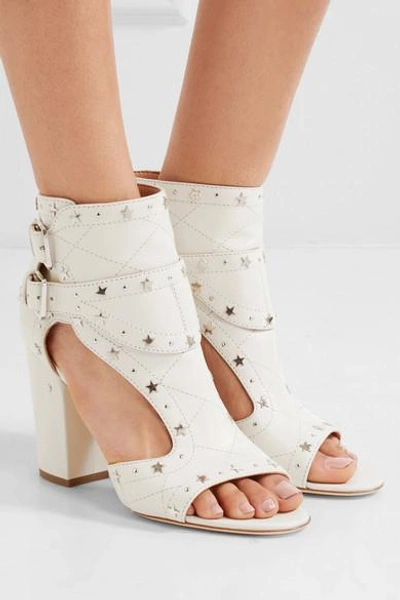 Shop Laurence Dacade Rush Studded Quilted Leather Sandals