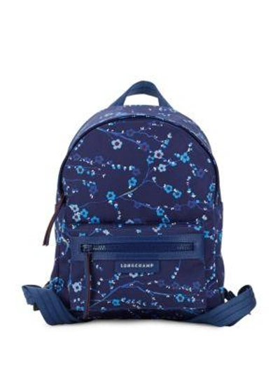 Longchamp Le Pliage Printed Backpack In Navy