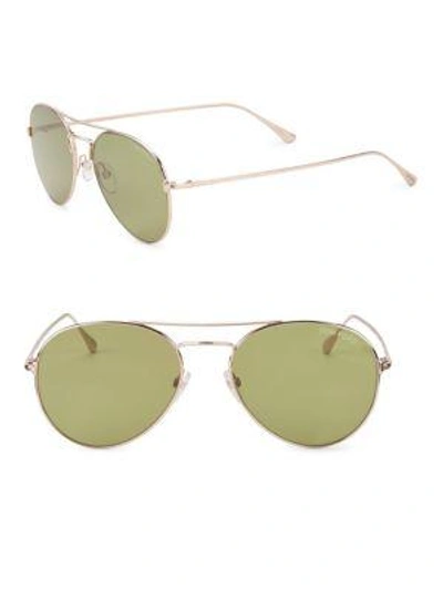 Shop Tom Ford 55mm Ace Aviator Sunglasses In Gold