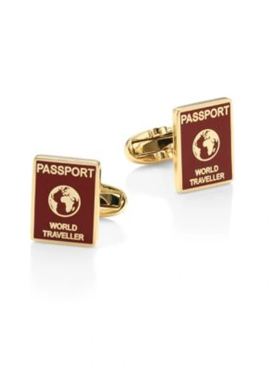 Paul Smith World Traveler Cuff Links In Red