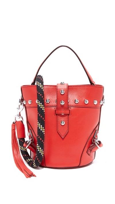 Rebecca Minkoff Rose Mini Tote With Climbing Rope In Fire Engine