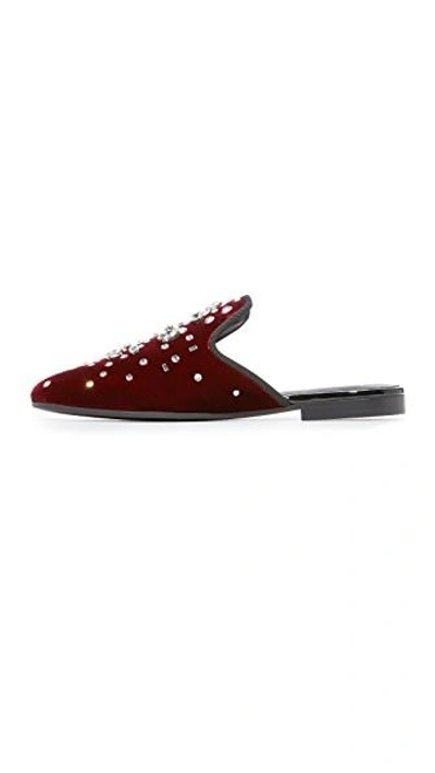 Shop Giuseppe Zanotti Letizia Mules In Burgundy