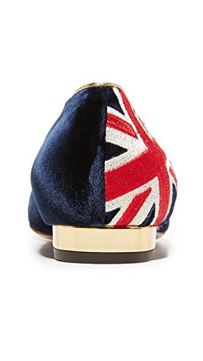 Shop Charlotte Olympia Great Britain Kitty Flats In Multi Color